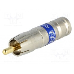 PCT-RCA6; Plug; RCA; male; compression; Cable: RG6; 75Ω; 3GHz; PCT