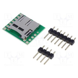 BREAKOUT BOARD FOR MICROSD CARD; Module: adapter; pin strips,microSD; SD micro; POLOLU