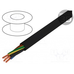 11003824; Wire; HELUPOWER® 1000; stranded; Cu; 3G2,5mm2; PVC; black; 0.6/1kV; HELUKABEL