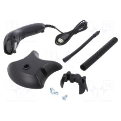 50861; Barcode scanner; Interface: USB; V: with holder; 1D; QOLTEC