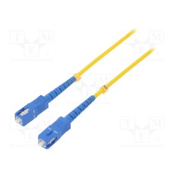 54297; Fiber patch cord; both sides,SC/UPC; 1m; LSZH; yellow; QOLTEC