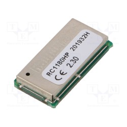RC1180HP-RC232; Module: RF; UART; -109dBm; 2.7÷3.3VDC; 27dBm; Mounting: SMD; RADIOCRAFTS