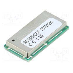 RC1880CEF-SPR; Module: RF; SPI,UART; -110dBm; 1.8÷3.8VDC; 14dBm; Mounting: SMD; RADIOCRAFTS