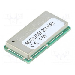 RC1882CEF-IPM; Module: RF; ADC,GPIO,I2C,SPI,UART; -110dBm; 1.8÷3.8VDC; 14dBm; RADIOCRAFTS