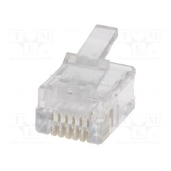 ; Plug; RJ12; PIN: 6; Layout: 6p6c; IDC,crimped; for cable; NINIGI