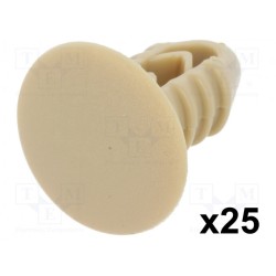 10070; Trim clip; 25pcs; Alfa Romeo,Fiat,Lancia; L: 19mm; polyamide; ROMIX
