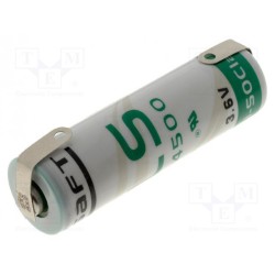 LS 14500CNR; Battery: lithium; 3.6V; AA; soldering lugs; Ø14.5x50mm; 2600mAh; SAFT