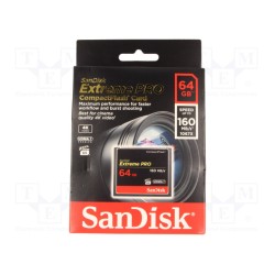 SDCFXPS-064G-X46; Memory card; Extreme Pro; Compact Flash; 64GB; Read: 160MB/s; SANDISK