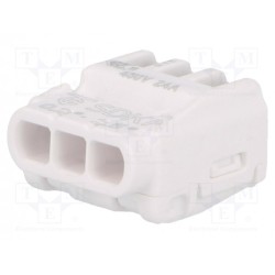 88167927 SDKF 3; Installation quick splice; SDKF; spring clamp; 0.2÷2.5mm2; 300V; ELECTRO TERMINAL