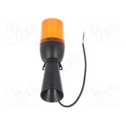 T0-IT070Y240Z; Signaller: lighting-sound; 48÷240VDC; 48÷240VAC; LED; yellow; IP65; EMAS