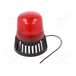 T0-IT120R024Z; Signaller: lighting-sound; red; Series: IT; 12÷24VDC; 12÷24VAC; EMAS
