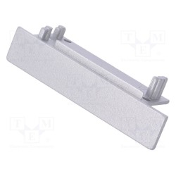 23110040; Cap for LED profiles; silver; ABS; Application: FLAT8; TOPMET