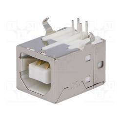 DS1099-WN0; Socket; USB B; THT; angled 90°; CONNFLY