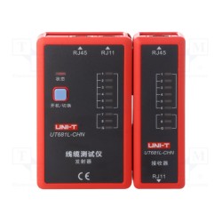 UT681L; Tester: LAN wiring; Equipment: battery; Display: LED; UNI-T