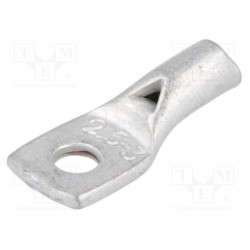 VA01-0028 PK253; Ring tube terminal; M3; 2.5mm2; crimped; for cable; tinned; L: 16mm; OUNEVA