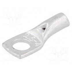 VA01-0029 PK254; Ring tube terminal; M4; 2.5mm2; crimped; for cable; tinned; L: 17mm; OUNEVA