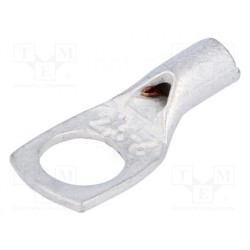 VA01-0031 PK2,56; Ring tube terminal; M6; 2.5mm2; crimped; for cable; tinned; L: 21mm; OUNEVA