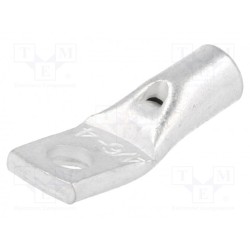 VA01-0032 PK64; Ring tube terminal; M4; 6mm2; crimped; for cable; tinned; L: 23mm; OUNEVA