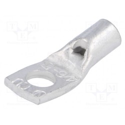 VA01-0033 PK65; Ring tube terminal; M5; 6mm2; crimped; for cable; tinned; L: 23mm; OUNEVA