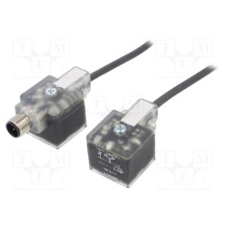 12180 VADM12 1A-VAD1A-1-3-226/0,4M; Adapter cable; M12 female socket,plug DIN 43650 x2; PIN: 3; IP67; LUMBERG AUTOMATION