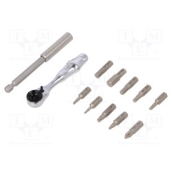 05004170001; Kit: screwdriver bits; Pcs: 12; Phillips,Torx®,Allen hex key; WERA