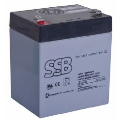 SB 5-12L; Re-battery: acid-lead; 12V; 5Ah; AGM; maintenance-free; SSB