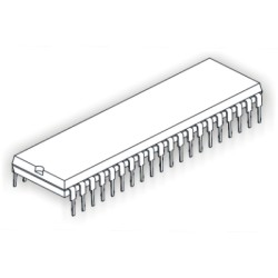 AT89S51-24PU; MCU 4K FLASH 24MHz 5V ISP DIP40