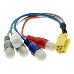 CAR-2013.LINE.ISO; ISO 26 spraudnis apvienots ISO Line-out RCA