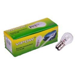 CARL.BA15S.1221/5.V; Auto lampa BA15S 12V 5W Vipow
