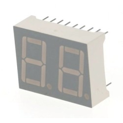 ELD511SYGWA/S53; 14.22mm CC zaļš 6.4mcd 2x7seg. indikators