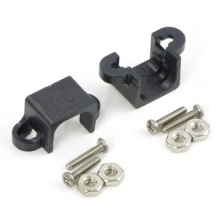 MOTBP.PRE989; Pololu Micro Metal Gearmotor Bracket Pair - Black