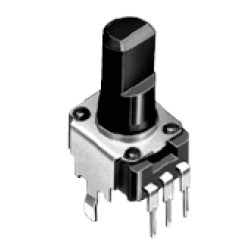 RK09K1130A6S; Pot 1x lin. (B) 10K ver. 15x6mm D.ass 280°