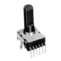 RK12L123000E; Pot 2x lin. (B) 50K ver. centrs 30x6mm D.ass 300°