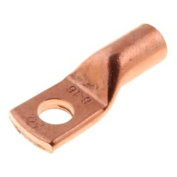 KM16/6; Ring tube terminal; M6; 16mm2; crimped; for cable; L: 25.5mm; ERGOM