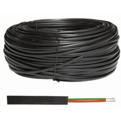 ; Wire: telecommunication cable; stranded; 2x28AWG; black; 100m; BQ CABLE