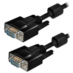 AK-AV-01; Cable; D-Sub 15pin HD plug,both sides; black; 1.8m; AKYGA
