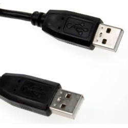 CAB-USB2AA/1.8-BK; Cable; USB 2.0; USB A plug,both sides; 1.8m; black; Core: CCA; BQ CABLE