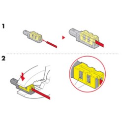 3924N; Ligzda 5.6mm 1 kontakts universāls VOGT IDC 0.2-0.5mm2 vadam