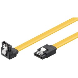 95020; Cable: SATA; SATA L-Type plug,SATA L-Type angled plug; 0.5m; Goobay