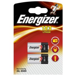 123; Battery: lithium; 3V; CR123A,R123; PHOTO; Batt.no: 2; Ø17x34.2mm; ENERGIZER