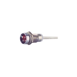 19050003; Indikācija ø8mm , LED 5mm sarkana 2.0V DC 30mA 80mcd (20mA) EAO