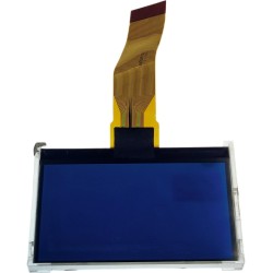 RX12864D1-BIW; LCD 128x64 grafiskais LED balta/zils 80x55x7.5