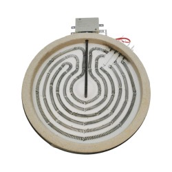 W4-40A03/S; Keramiskais sildelements 180mm 1800W 230V pieslēgums ar slēdzi