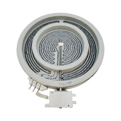 W4-40215; HILIGHT HEATER 180/120mm 1700W 230V 2 zonas , jaudas regulators