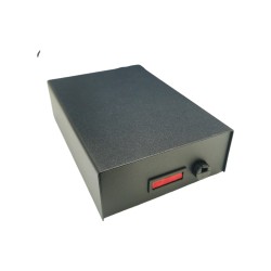 Metāla korpuss, melns T11 augstums x platums x dziļums mm: 40x100x140