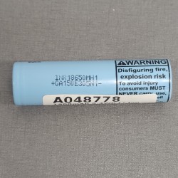 1500mAh 5.4Wh Li-Ion (Lithium-Ion) LiNiMnCoO2 3.6V industrial battery. ICR18650-HB2 LG