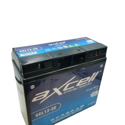APB.12.072.AXCELL Axcell AGM industiriālais akumulators 12V 7.2Ah 4.8mm klemme