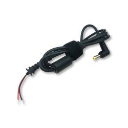 AK-SC-03; Cable; wires,DC 5,5/1,7 plug; angled; 0.5mm2; black; 1.2m; AKYGA