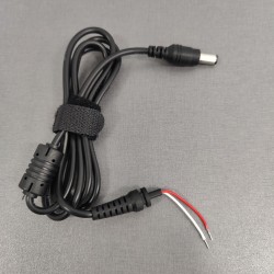 AK-SC-06; Cable; wires,DC 6,3/3,0 plug; straight; 0.5mm2; black; 1.2m; AKYGA