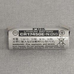 CR17450E-N CNR; Battery: lithium; 3V; 4/5A,CR8L; soldering lugs; Ø17x45mm; 2600mAh; FDK